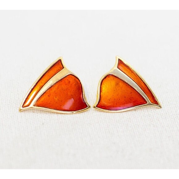 Vintage Clown Fish Pattern Stylish Stud Earrings - H1 - Picture 1 of 3